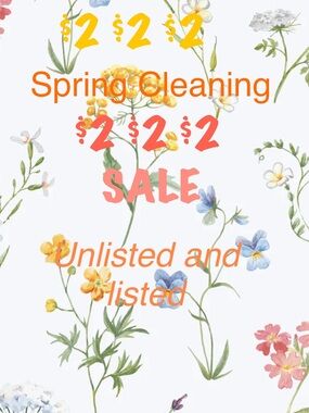 Floral Spring Pattern Fabric - Yellow, Blue, Pink Flowers